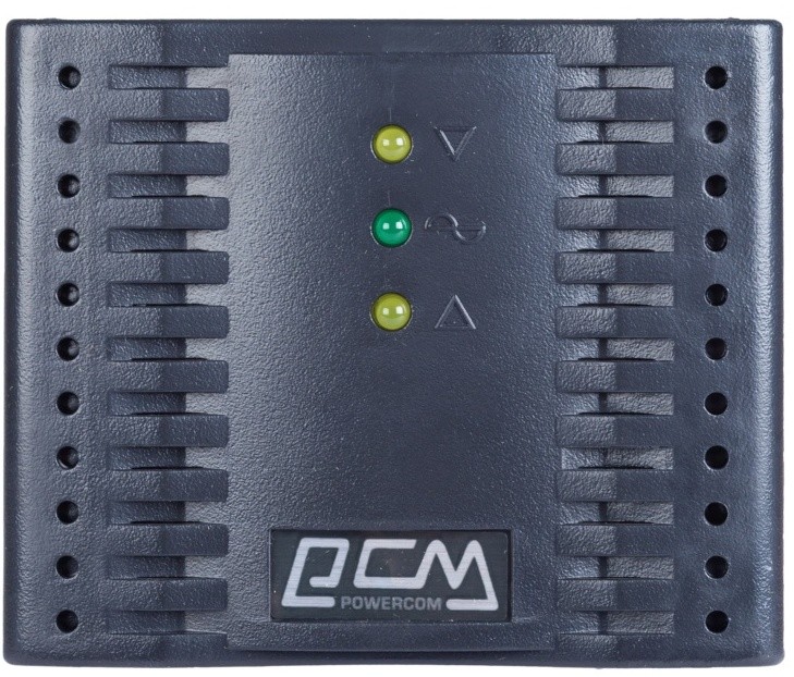 Релейний стабілізатор Powercom TCA-1200 1200VA/600W 4 Schuko Black